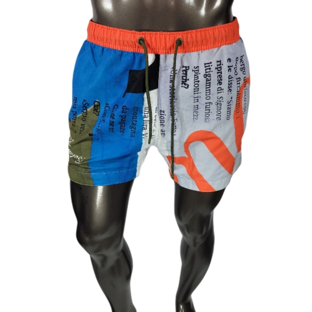 -Desigual Banador David Swintrunk - With cripti Print, 2 back pockets one back